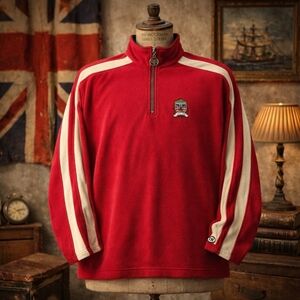 Vintage 90’s Tommy Hilfiger Fleece Pullover – Men’s Large